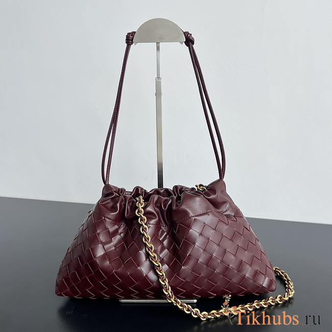Bottega Veneta LV Dustbag Notte Red Wine Bag 33x19x8cm - 1