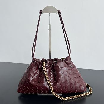 Bottega Veneta LV Dustbag Notte Red Wine Bag 33x19x8cm