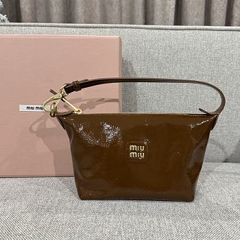 Miu Miu Mini Bag Brown Naplak 18x14x11cm