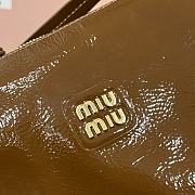 Miu Miu Mini Bag Brown Naplak 18x14x11cm - 5