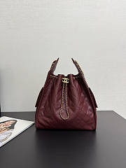 Chanel Medium 25C Hobo Bag Red Wine Caviar Gold 40x30x15cm - 1