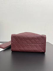 Chanel Medium 25C Hobo Bag Red Wine Caviar Gold 40x30x15cm - 6