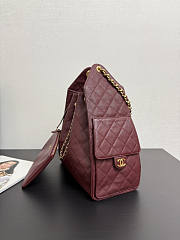 Chanel Medium 25C Hobo Bag Red Wine Caviar Gold 40x30x15cm - 3