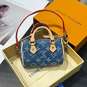 Louis Vuitton LV Murakami Micro Speedy Denim Cherry - 5