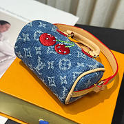 Louis Vuitton LV Murakami Micro Speedy Denim Cherry - 2