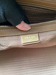 Prada Leather Duffel Bag Cognac 50x27.5x23.5cm - 6