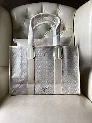 Goyard Grey Goyardine Canvas Leather Tote 45x16x32cm - 5