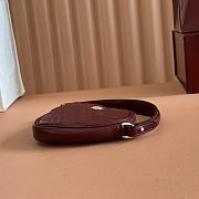 Gucci Marmont Heart Shape Bag Red Wine 13.5x11.5x2.5cm - 5