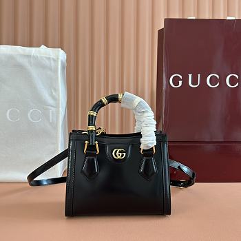 Gucci Diana Small Black Tote Bag 20x16x10cm