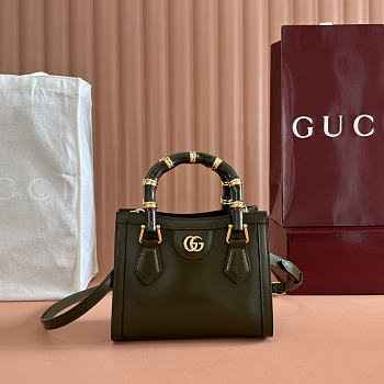 Gucci Diana Small Green Tote Bag 20x16x10cm