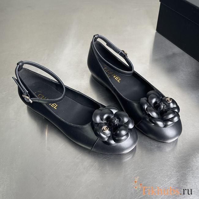 Chanel Black Ballerina Flats - 1