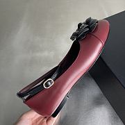 Chanel Red Black Ballerina Flats - 3