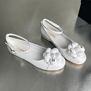 Chanel White Ballerina Flats - 1
