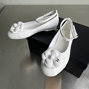 Chanel White Ballerina Flats - 5