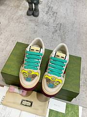 Gucci Screener Pink Green Sneaker - 4