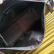 Prada Leather Shoulder Bag Red Wine 35x22x12cm - 5