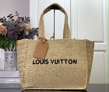 Louis Vuitton LV Summer Shopper Tote MM Natural Beige 44 x 32 x 17 cm