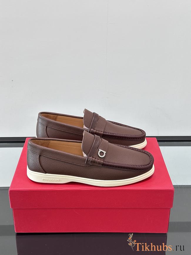 Salvatore Ferragamo Brown Loafer - 1