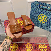 Tory Burch Brown Slides - 1