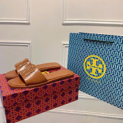 Tory Burch Brown Slides - 5