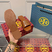 Tory Burch Brown Slides - 3
