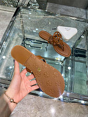 Tory Burch Miller Brown Leather Sandals - 3