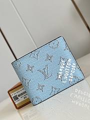 Louis Vuitton LV Wallet Blue Multiple 11.5x9x1.5cm - 1
