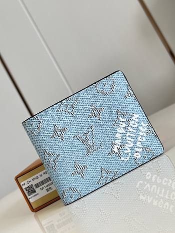 Louis Vuitton LV Wallet Blue Multiple 11.5x9x1.5cm