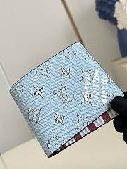 Louis Vuitton LV Wallet Blue Multiple 11.5x9x1.5cm - 4