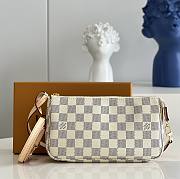 Louis Vuitton LV Pochette Bag White 21x13x3cm - 1