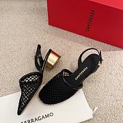 Ferragamo Mesh Slingback Black 4cm - 3
