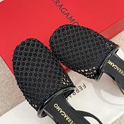 Ferragamo Mesh Slingback Black 4cm - 2