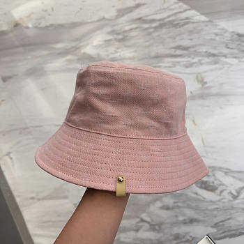 Louis Vuitton LV Denim Bucket Hat Cotton Pink