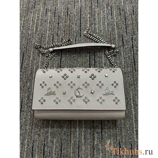 Christian Louboutin Paloma Wallet On Chain White 23x14x5cm - 1