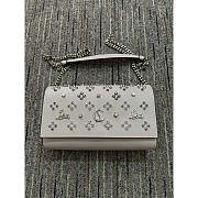 Christian Louboutin Paloma Wallet On Chain White 23x14x5cm - 1