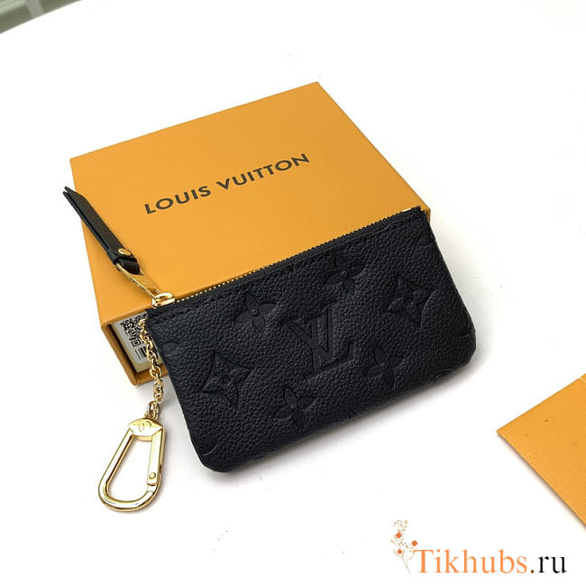 Louis Vuitton LV Key Pouch Black 12cm - 1