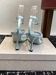 Jimmy Choo Blanche 90 Satin Sandal Daisy Heel - 5