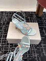 Jimmy Choo Blanche 90 Satin Sandal Daisy Heel - 2