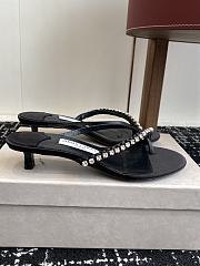 Jimmy Choo Dila 35 Black Leather Mule Sandal - 5