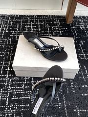 Jimmy Choo Dila 35 Black Leather Mule Sandal - 3
