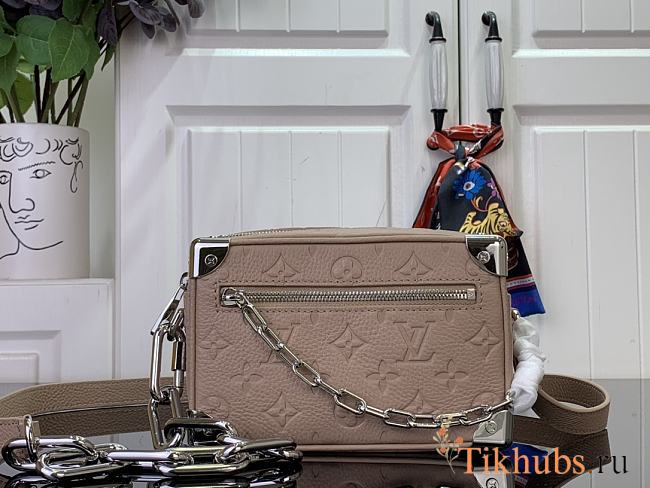 Louis Vuitton LV Mini Soft Trunk Box Beige Bag 18.5x13x8cm - 1