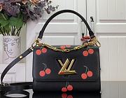 Louis Vuitton LV x TM Twist MM Black Cherry 23x16x8cm - 1