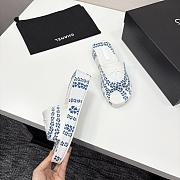 Louis Vuitton LV White Blue Slides - 2