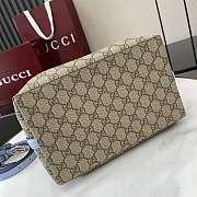 Gucci GG Emblem Small Tote Bag Light Blue 25x25x15.5cm - 2