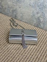 YSL Kate Small Chain Silver Bag 20x12.5x5cm - 5