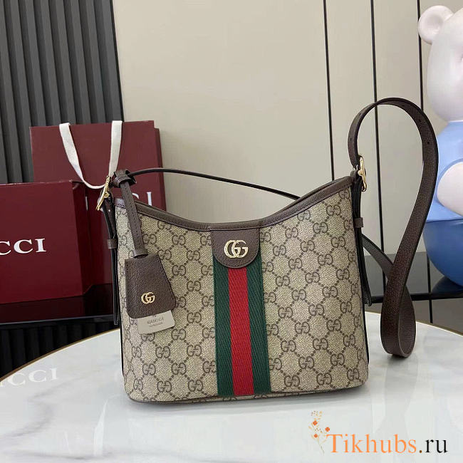 Gucci Ophidia Small Shoulder Bag Brown 23x21x12cm - 1