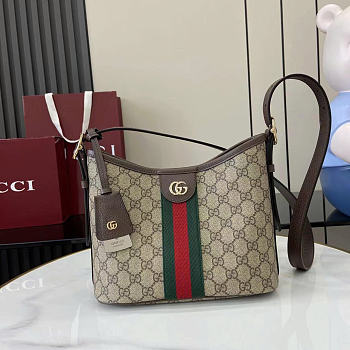 Gucci Ophidia Small Shoulder Bag Brown 23x21x12cm