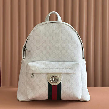 Gucci Ophidia Medium Backpack White 36.5x41x18cm