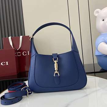 Gucci Jackie 1961 Medium Bag Blue 27.5x19x4cm