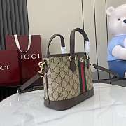 Gucci Ophidia Small Tote Bag Brown 22.5x17x11cm - 4